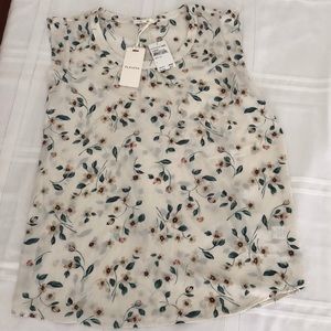 Pleione Ivory Foam Floral Top